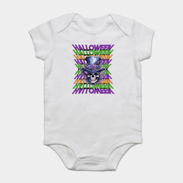 Halloween Skull design Baby Bodysuit by Luxinda